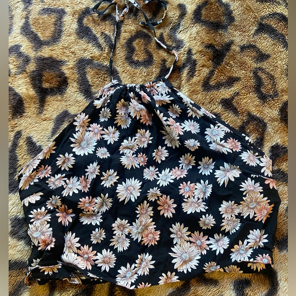 Forever 21 Floral Halter Top